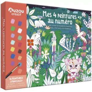 Auzou - Mis cuadros con números - Láminas para pintar